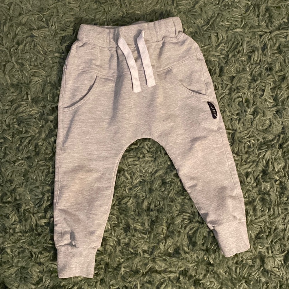 Little bipsy gray joggers 2T-3T
